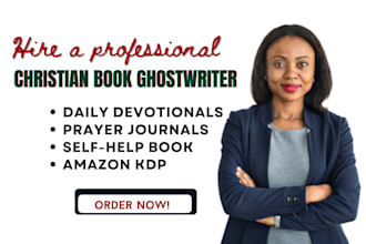ghostwrite your christian ebook daily devotion journal prayer book amazon KDP