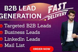 export unlimited b2b lead generation, contact and business database email list