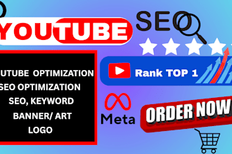 create youtube video optimization SEO logo banner setup