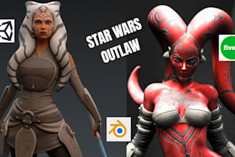 port or create star wars outlaws inspired avatars for gmod or vrchat