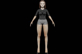 craft 3d model, fix mesh, retopology, arma 3 model, ue5 game character, rig3d