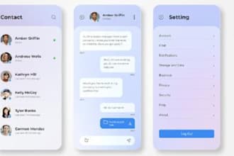 develop a dating, chat and calling app for android, ios, and web