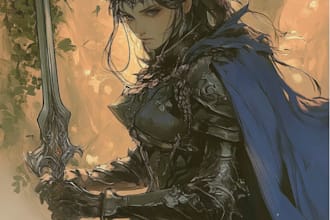 draw original fantasy characters, concept art, fanart