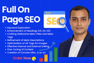 do monthly on page SEO to rank your website at the top of google search