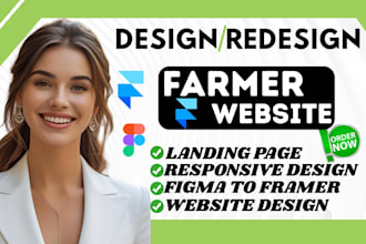 develop modern framer website, framer landing page, convert figma to framer