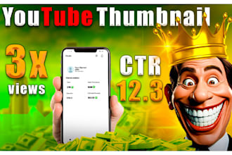 design viral faceless youtube thumbnails for automation channels