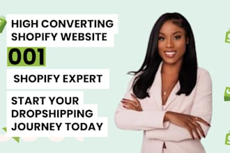 design a high converting shopify dropshipping website with winning products