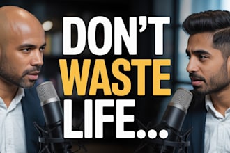 design an eye catching podcast thumbnail for youtube and spotify