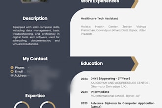 create a professional resume