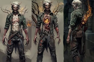 fantasy horror and fantasy horror character
