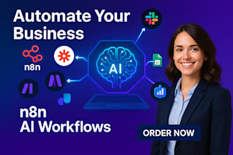 setup a workflow automation service using n8n, zapier or make