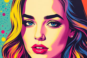make a beautiful wpap pop art portrait