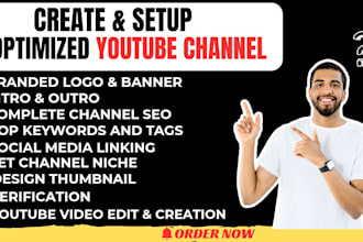 create and setup youtube channel that earn you within 90days