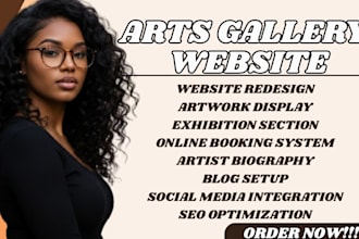 arts gallery website museum art exhibition artist portfolio website curator site
