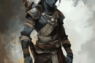 create character artwork for you