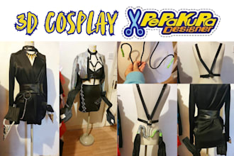do 3d cosplay creation model knight armor model 3d mask with pepakura designer