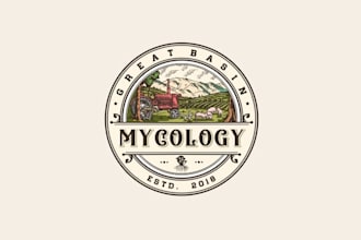 design unique small mushroom farm logo