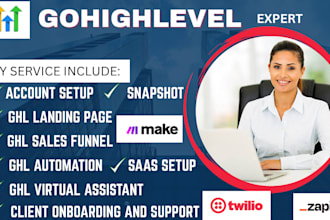 setup gohighlevel a2p 10dlc IVR, CRM, VA twilio workflow funnel form automation