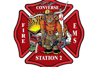 design high quality fire fighter t shirt logo with unlimited revision