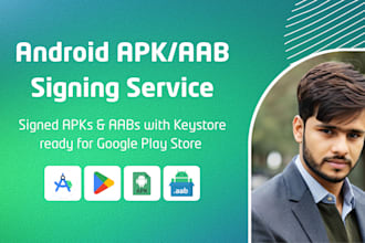 generate signed apk or aab with keystore for google play store upload