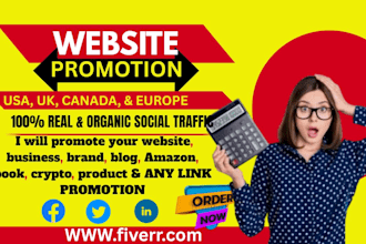 promote your website, business, product, amazon or any link