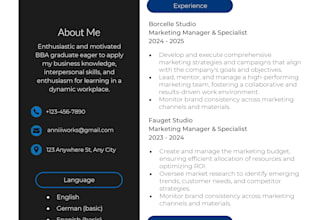 make your resume modern, clear, and polished