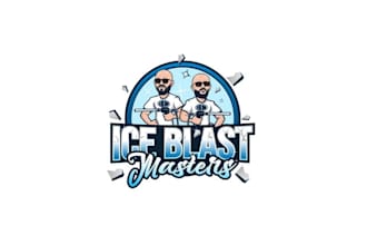 design ice blast masters logo