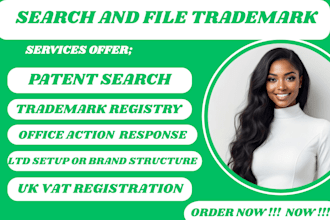 register UK trade mark, patent search, office action UK ltd, UK vat, trademark