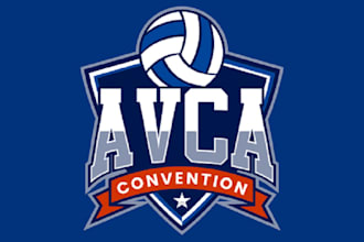 design unique classic volleyball coaching logo