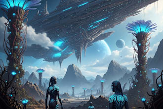 draw sci fi illustration and sci fi art for you