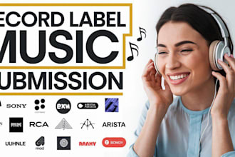 record label submission for your gospel music to major record labels to get sign