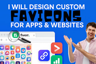 create a professional favicon, logo, and app icon design within 24 hours