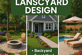 do backyard landscape design, garden, fireplace, pool, deck and patio design