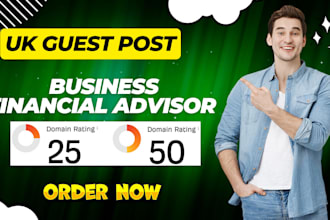 publish business financial advisor article through UK guest post backlink