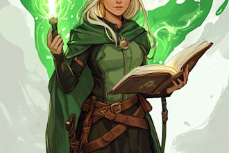 draw a dnd character art and dnd character art for you