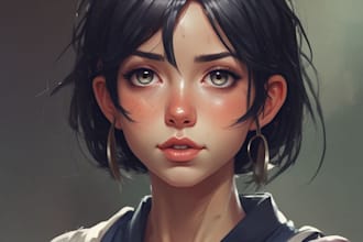draw anime portrait or orginal character