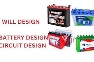 design battery design circuit design solar illustration
