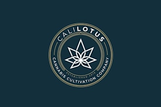 make magnificent cannabis brand logo with cultivation brand