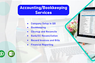 provide expert bookkeeping, reconciliations, and reporting in quickbooks online