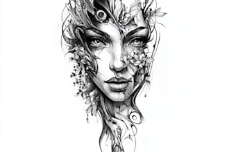 create unique custom tattoo design, tattoo sleeve