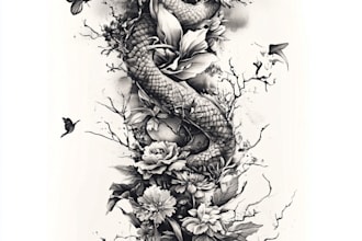 create unique custom tattoo design, tattoo sleeve
