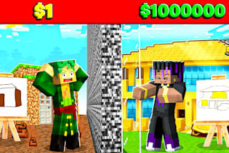 make a professional minecraft thumbnail
