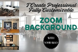 design and create google meet and zoom virtual backgrounds