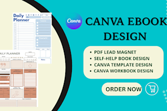 do design canva workbook, pdf lead magnet etsy journal hyperlink digital planner