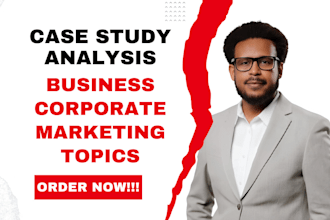 do case study analysis on business, corporate and marketing topics