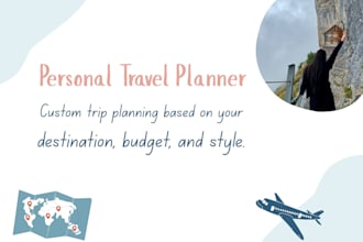 plan a customized trip for you  intro offer only 5 dollars