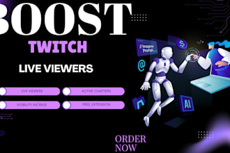 boost twitch live viewers with real viewers chatters and free viewer options