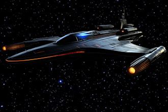 design a spaceship, sci fi illustration and sci fi art
