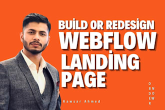 design a high converting landing page in webflow using figma or scratch