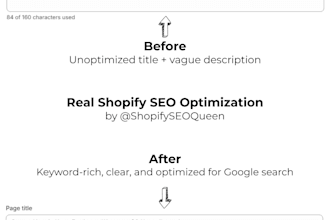 do expert shopify blog and product page SEO with schema markup